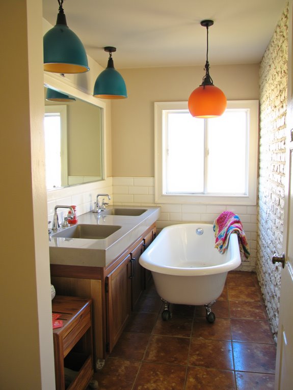 bold colored pendant lighting