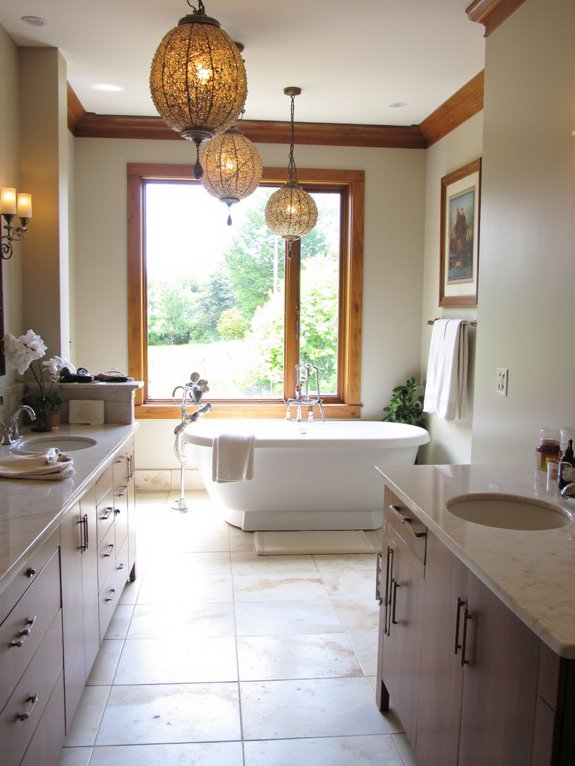 bold lighting transforms bathrooms