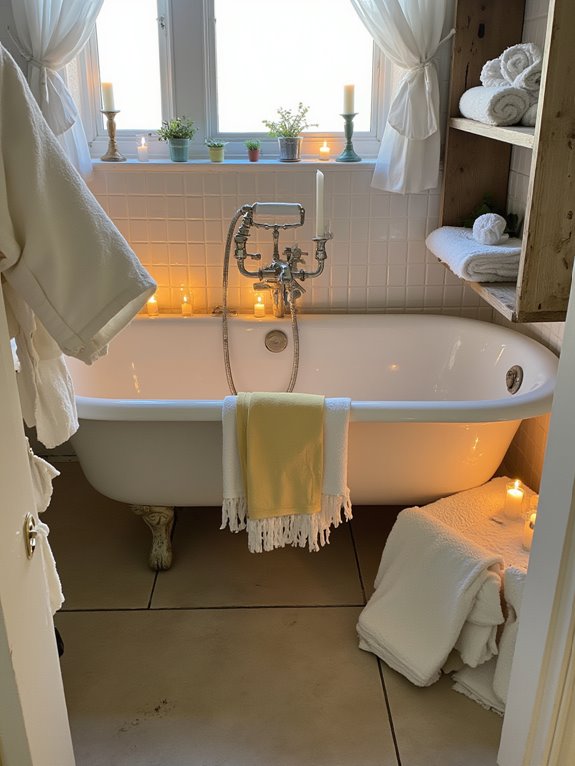 candle lit spa ambiance