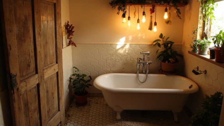 chic illuminated bathroom decor