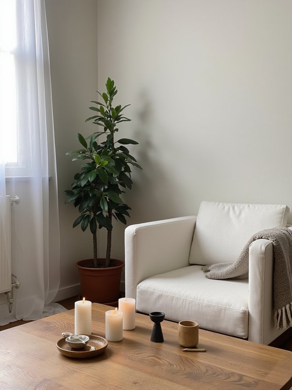 cozy natural candle holders