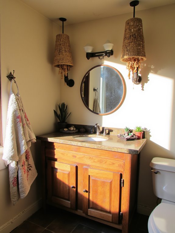 cozy spa like ambiance created