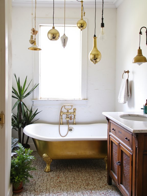 creative gold pendant arrangements