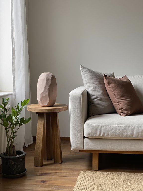 earthy tones create serenity