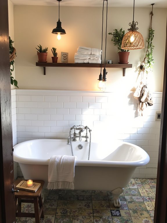 eclectic bathroom lighting styles