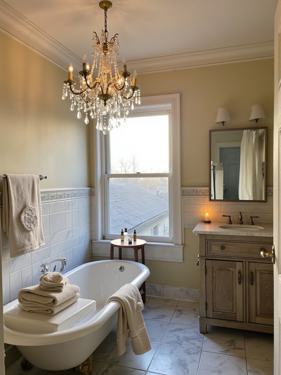 elegant ambient bathroom lighting