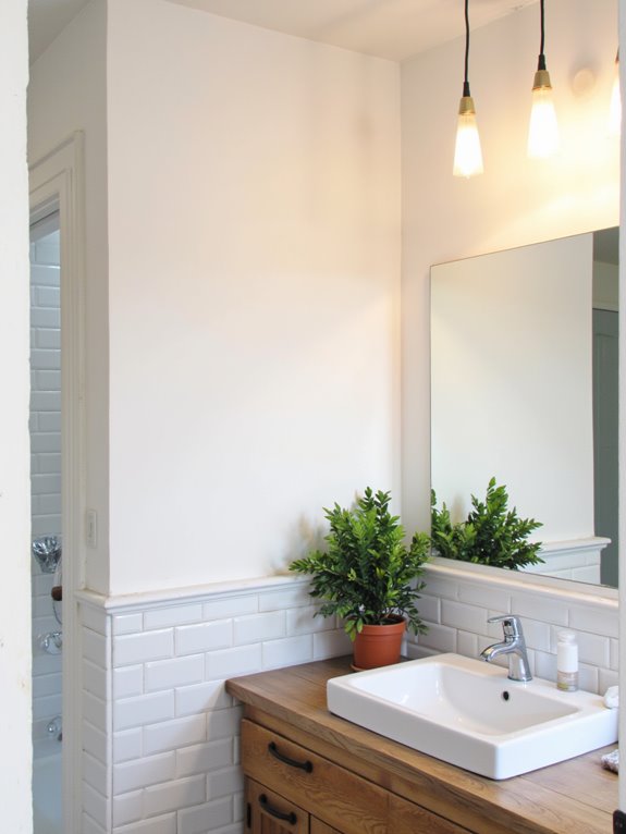 elegant ambient bathroom lighting