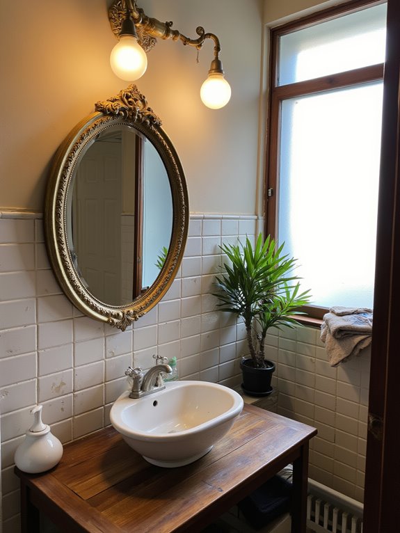 elegant contrast in decor