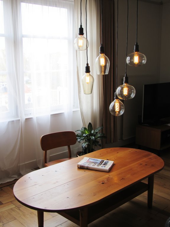 elegant glass pendant lights