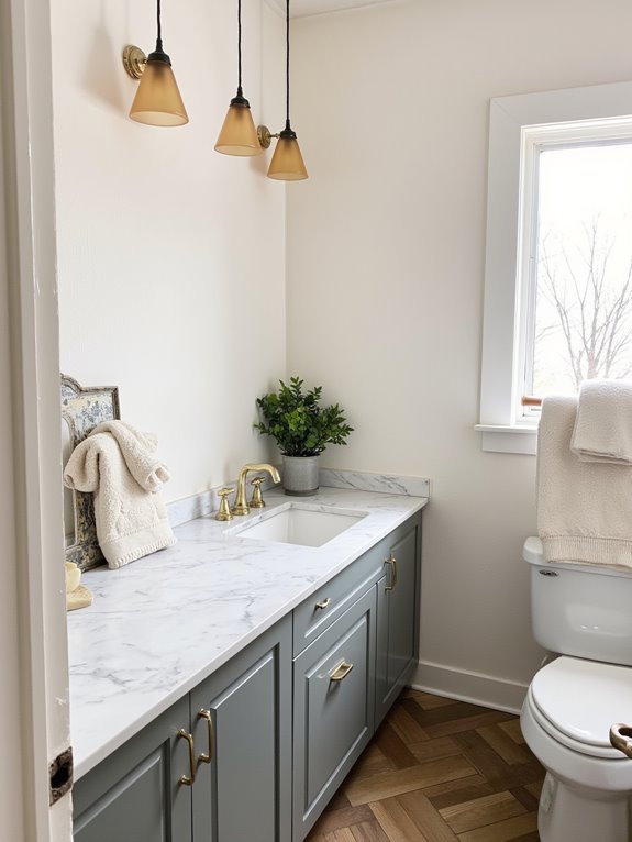 elegant luxury bathroom lighting