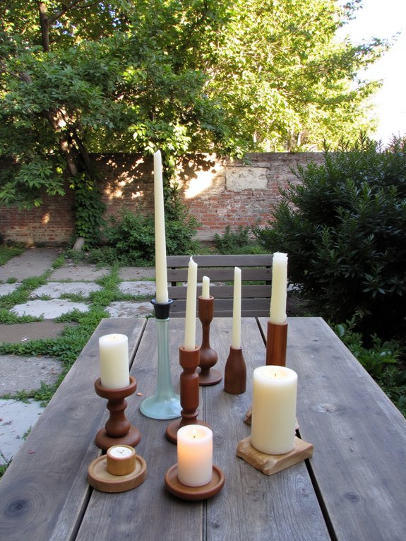 enchanting outdoor candle holders
