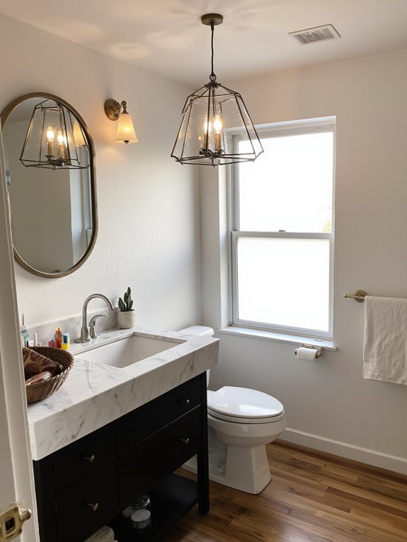 geometric metal pendant lights