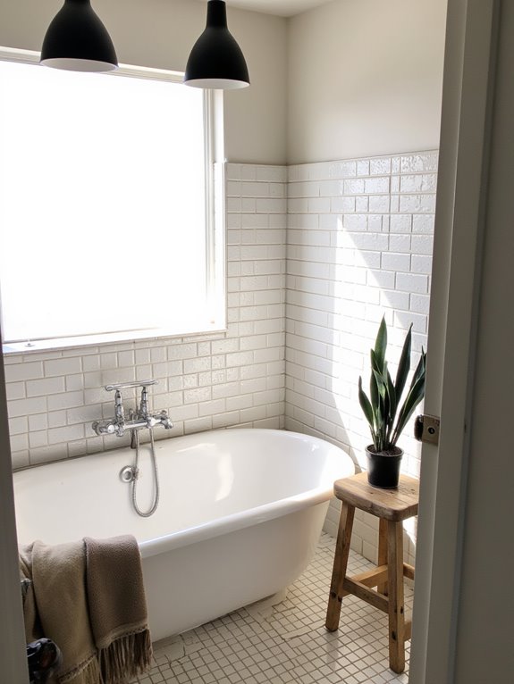 inviting ambiance with pendant lighting