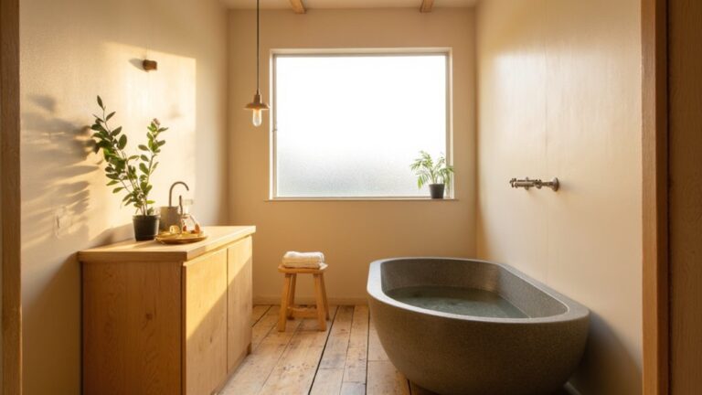 japandi bathroom lighting ideas