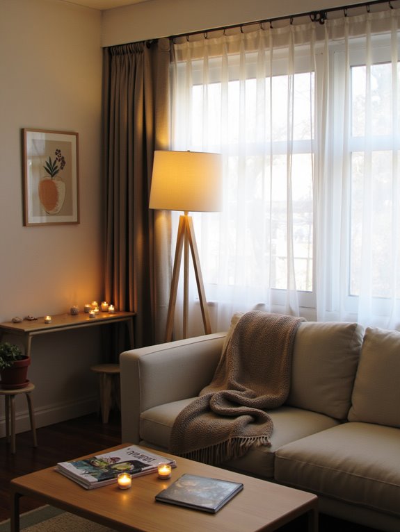 layered lighting for coziness