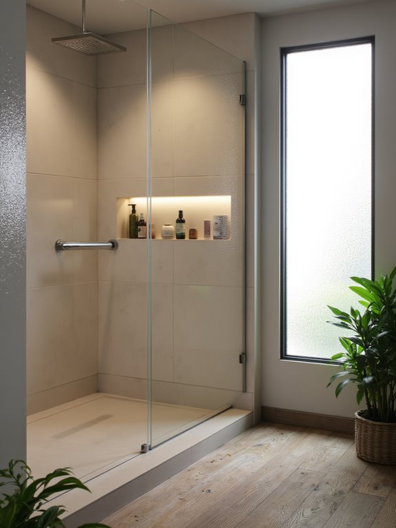 lighted shower niche luxury