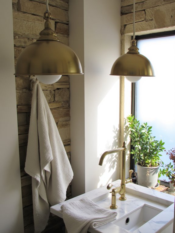 luxurious modern metallic lighting