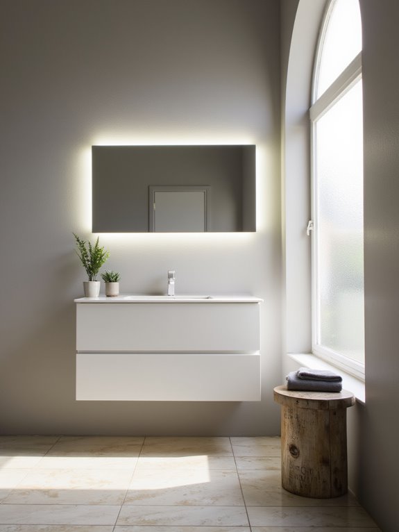 minimalist lighting enhances tranquility