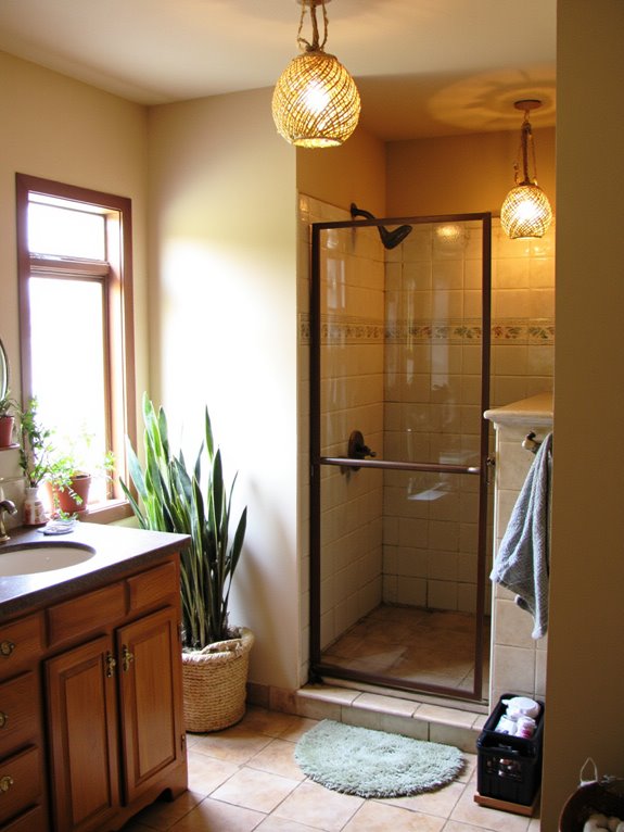 natural material pendant lights