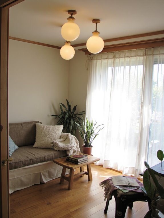 natural materials enhance ambiance