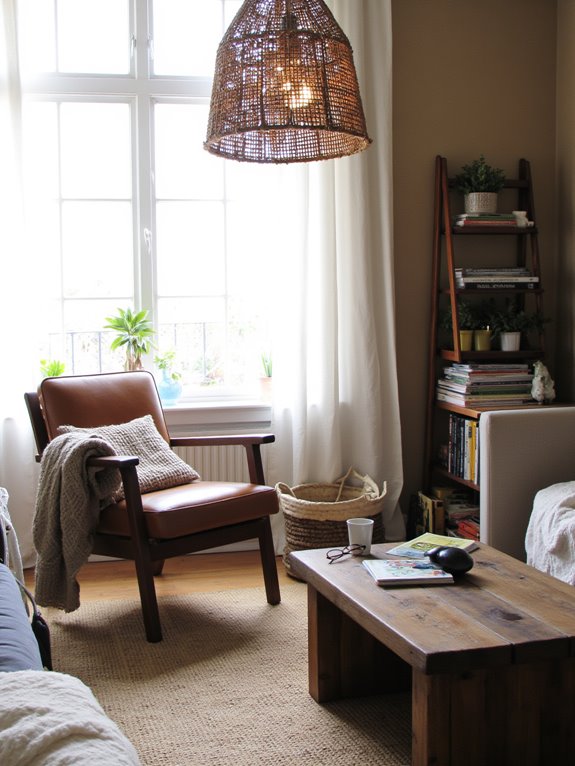 natural materials in lighting