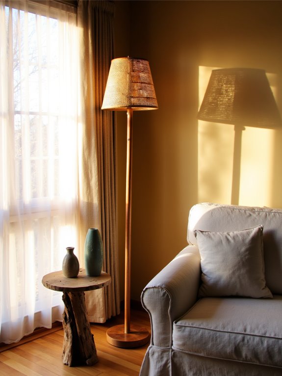 natural materials in lighting