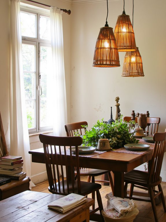 nature inspired dining ambiance