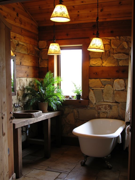 nature inspired rustic lighting