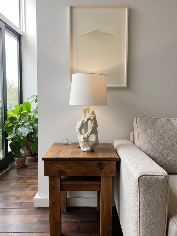 organic shapes enhance decor