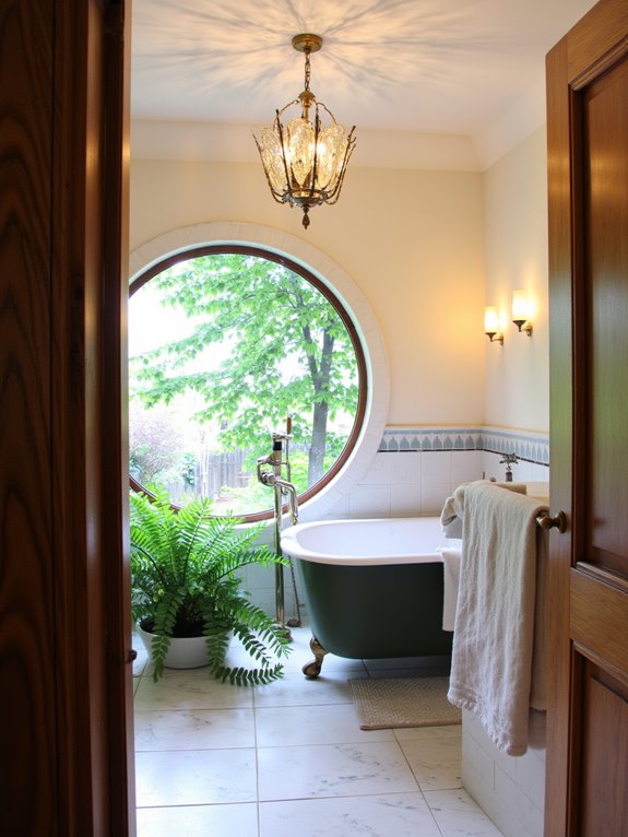 outdoor inspired art deco lighting