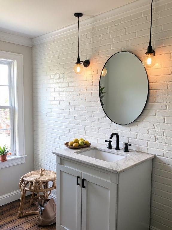 pendant lighting defines spaces