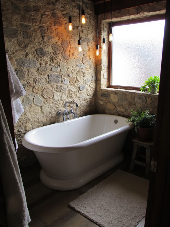 pendant lighting enhances ensuites