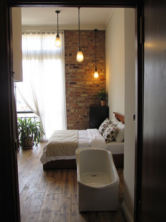 pendant lights define spaces