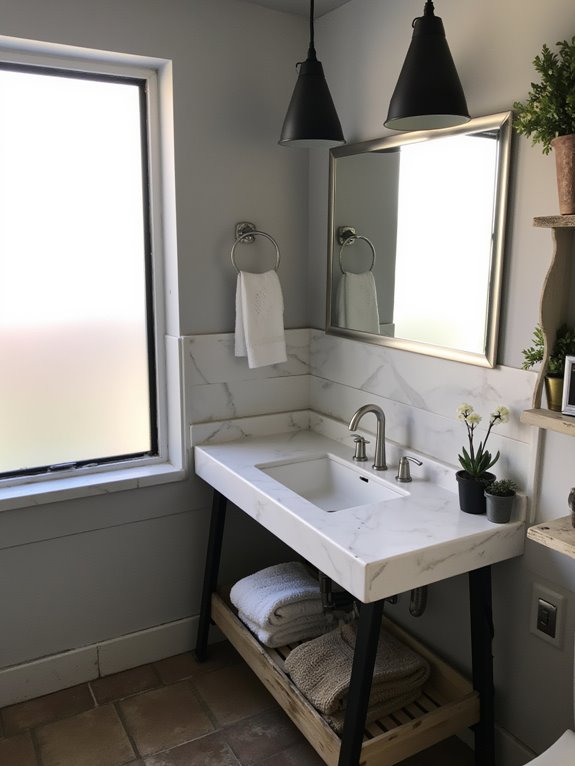 pendant lights define zones