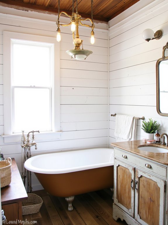 rustic gold farmhouse lighting