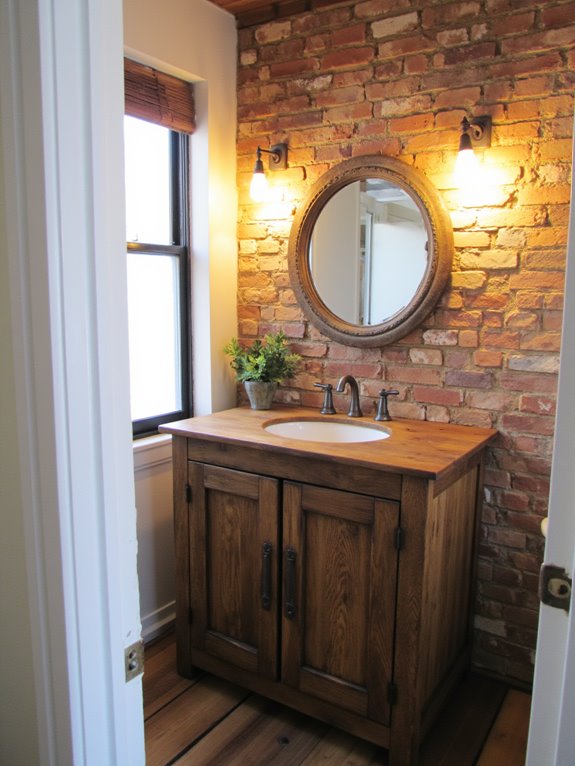 rustic wood and metal pendants