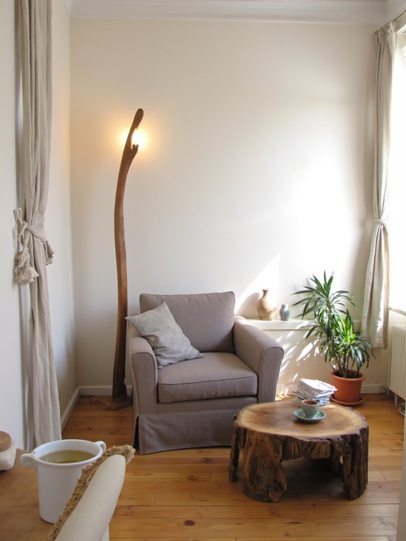 sculptural lighting enhances minimalism