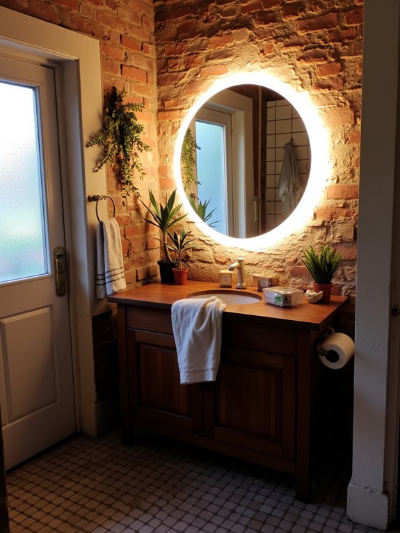 soft glow mirror ambiance