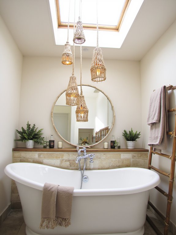 spa like organic lighting ambiance