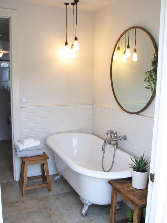 stylish adjustable bathroom lighting