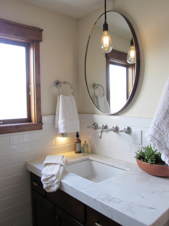 stylish bathroom task lighting