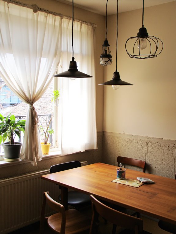 stylish metal wood contrast