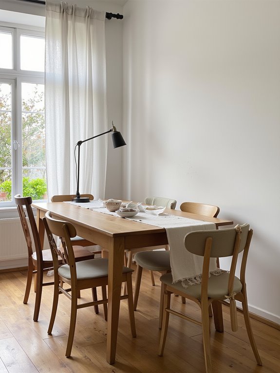stylish minimalist dining lighting