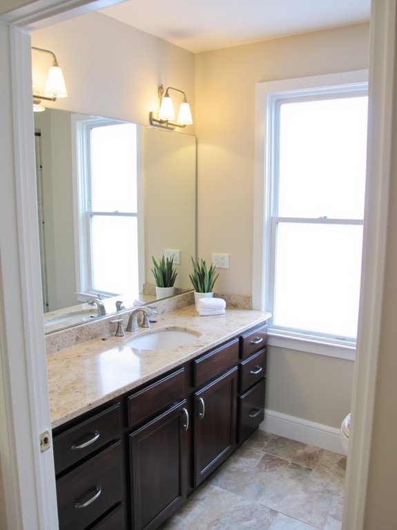 stylish modern bathroom lighting