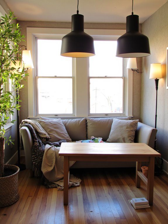 symmetrical lighting arrangement tips