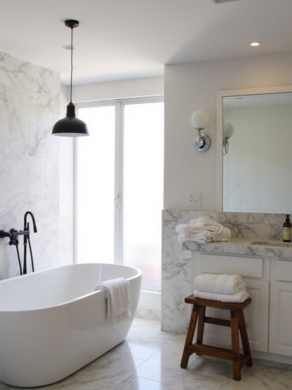 types of bathroom lighting