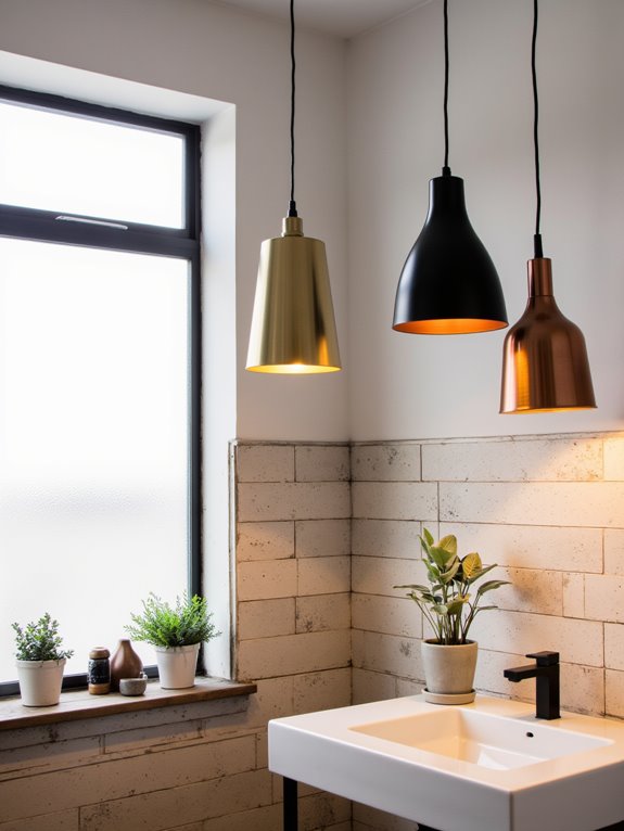 unique pendant lighting finishes