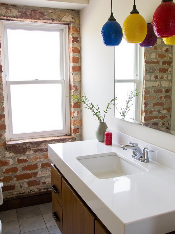 vibrant painted pendant lighting