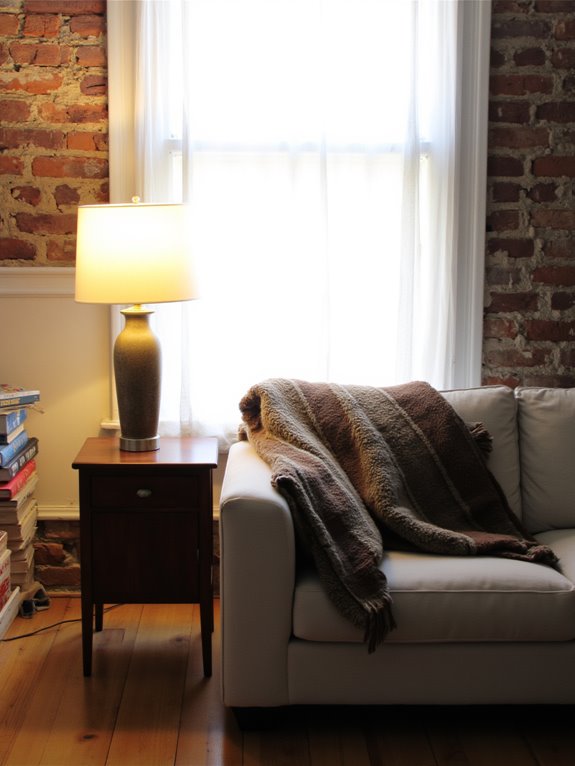 vintage lighting for warmth