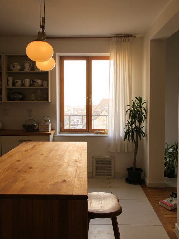 warm inviting kitchen ambiance